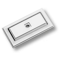 3041 0070 PN Подложка для мебельных ручек модерн, глянцевый никель