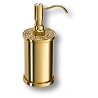 3507-78-003 Дозатор для мыла с кристаллами Swarovski, глянцевое золото